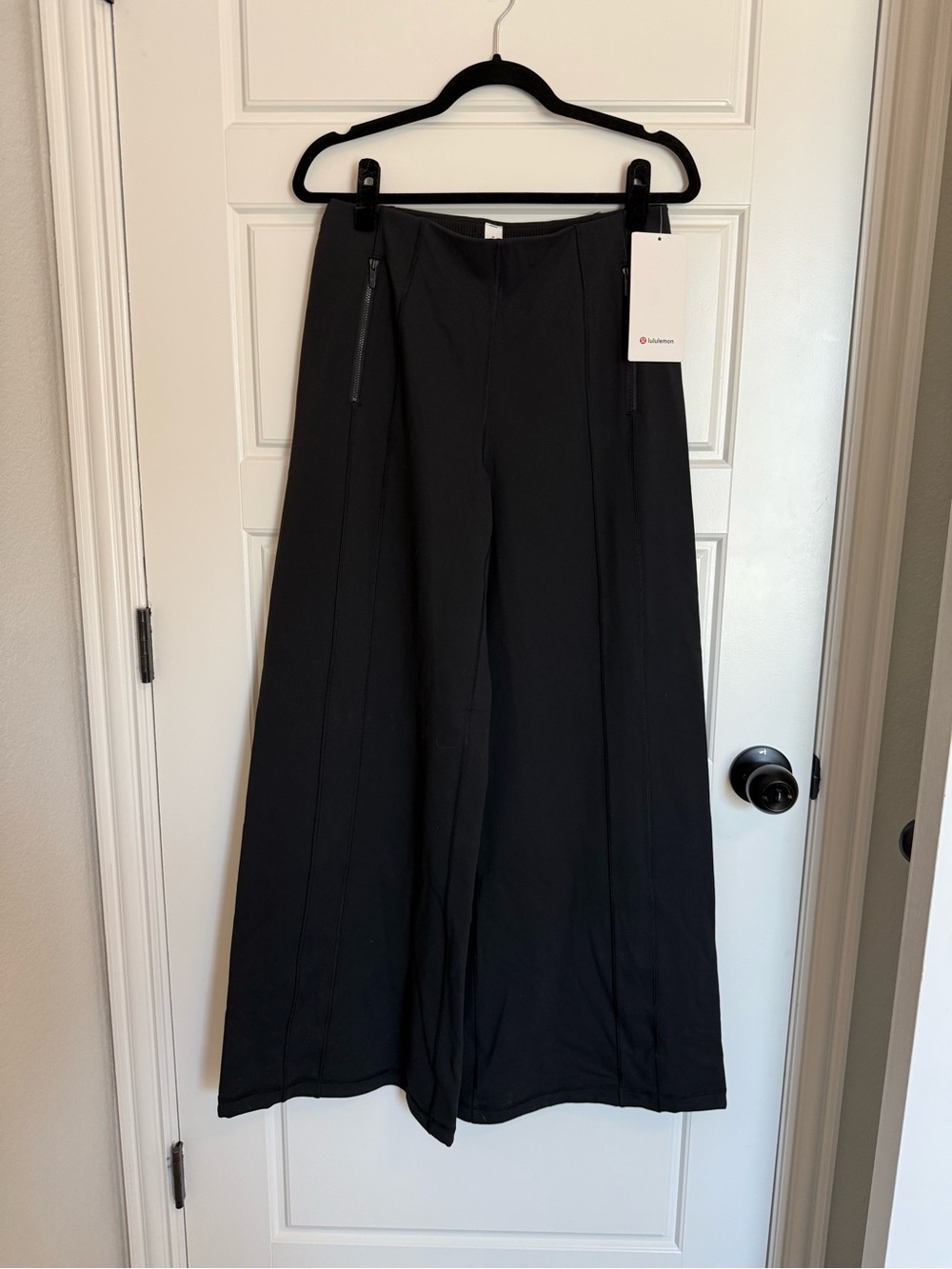 lululemon athletica Black Wide-Leg High-Rise Pants